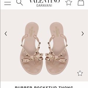 Valentino Garavani Rockstud  PVC Flat Sandals